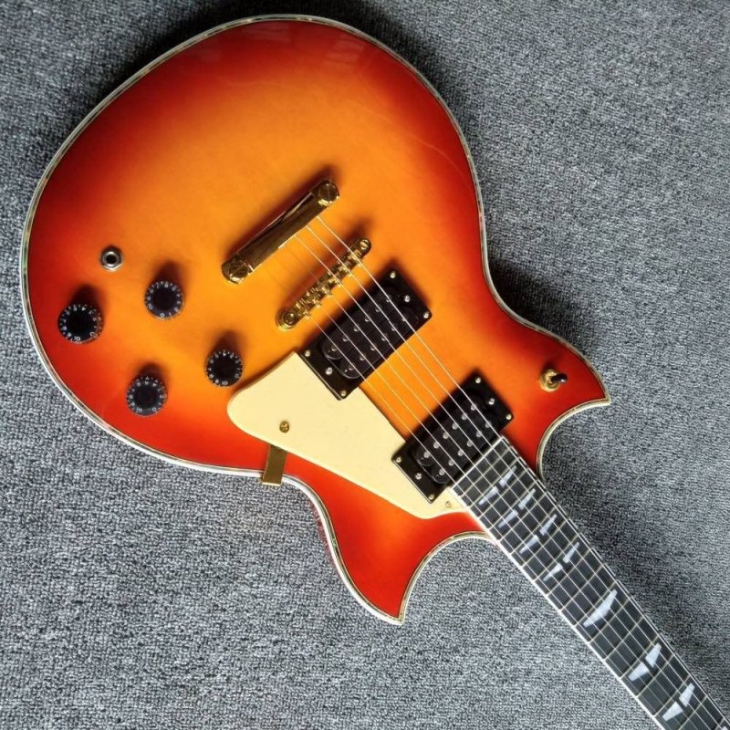 Tomatoes Electric Guitar with Black and Gold Hardware