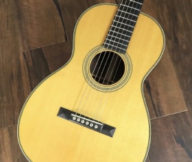 Custom parlor classic folk acoustic guitar solid top O28VS guitar 48mm nut width slot headstock guitar
