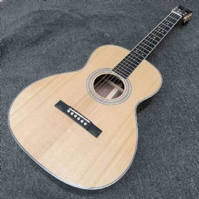 Custom OO style 39 inch acoustic guitar, handmade solid wood guitar, OOO palor style guitar
