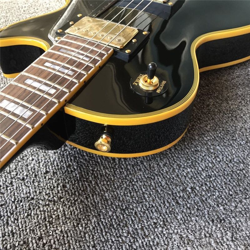 LP Guitar with Yellow Binding