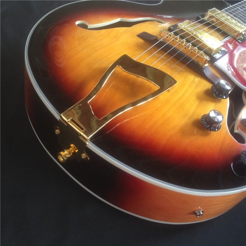 Double F holes Thick Electric Guitar