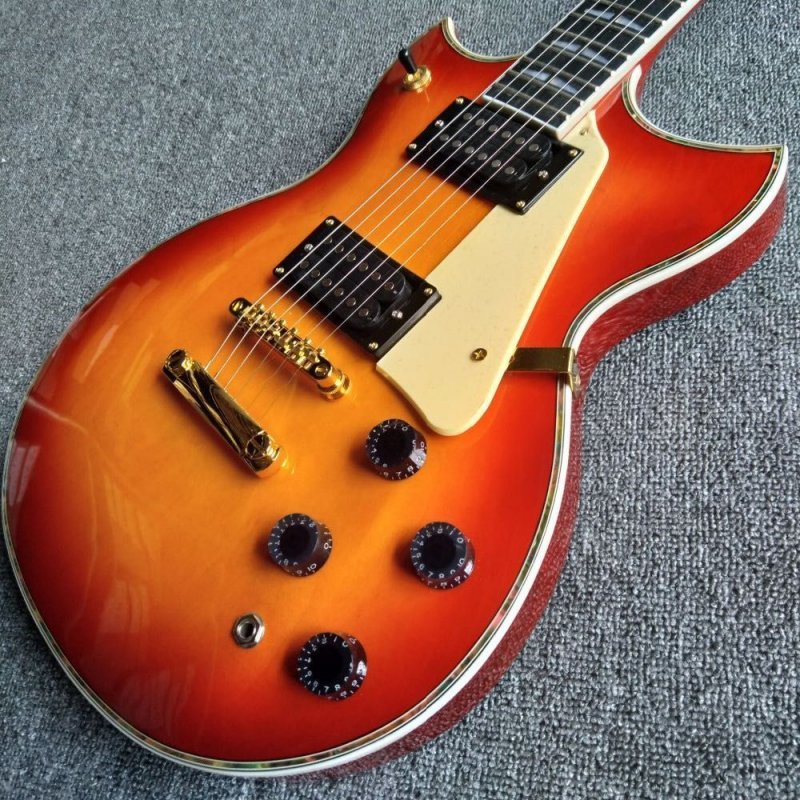 Tomatoes Electric Guitar with Black and Gold Hardware