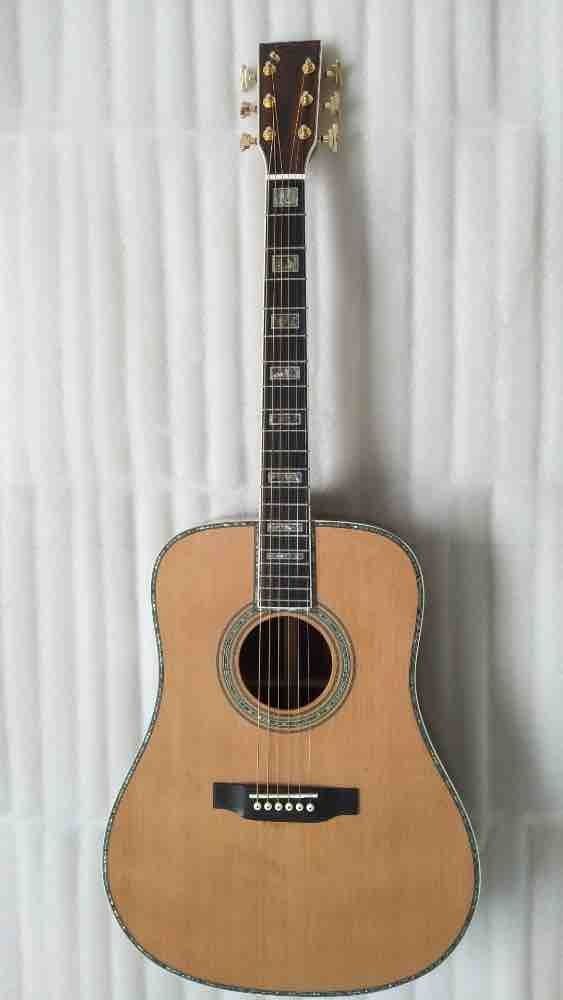 AAAA All Solid Cedar Coco Custom D Body Acoustic Guitar