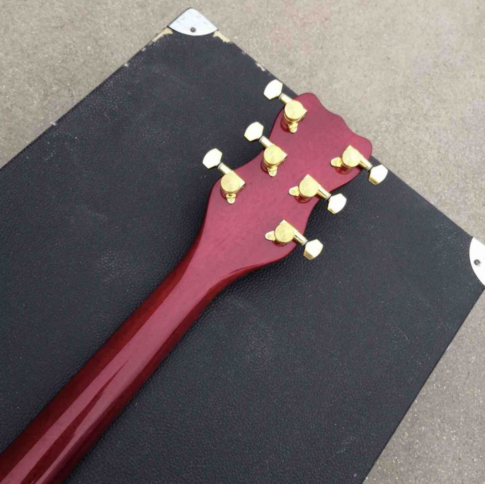 Maple Neck Half Empty Core F Empty Electric Guitar Maple Back Side