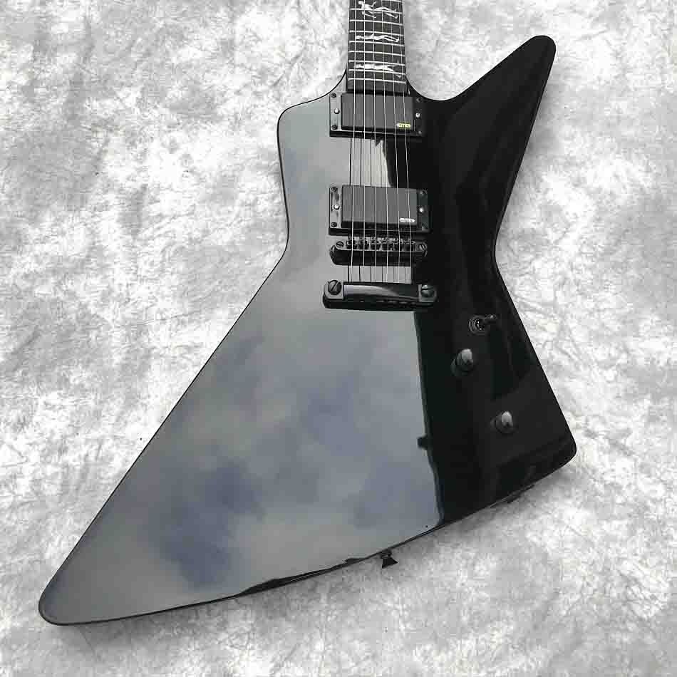 Custom EMG Pickup Electric Guitar in Black with Logo Color and Shape can be Customized