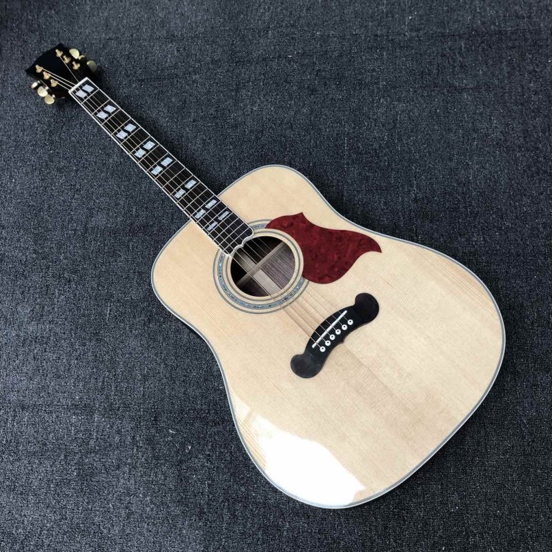 Custom round body songwriter studio deluxe acoustic guitar noncutaway