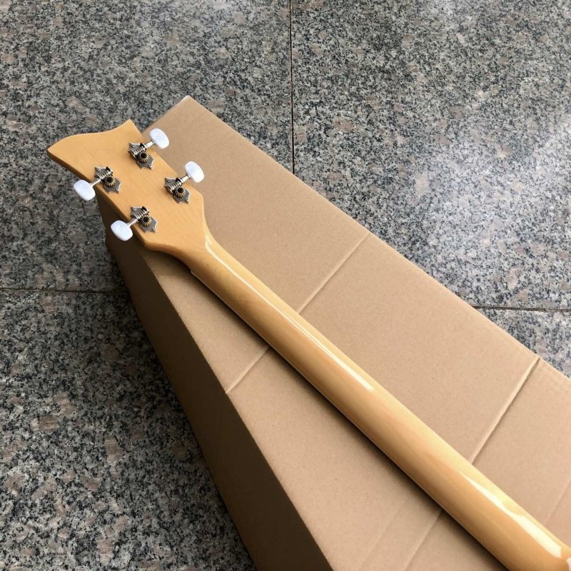 Custom Natural Wood Finish Hofner BB2 Bass Guitar Violin Body Style ...