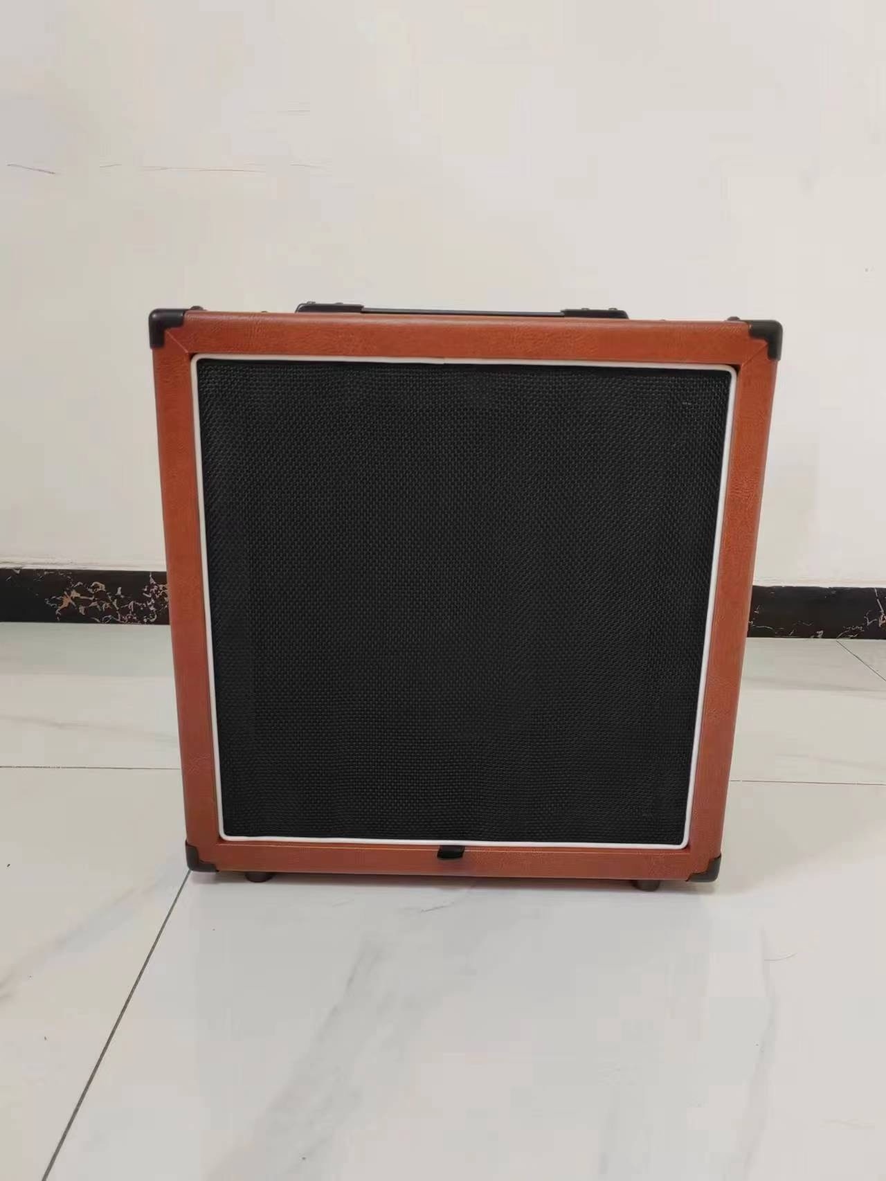 1*12 guitar speaker cabinet with Celestion V30 speaker in brown color
