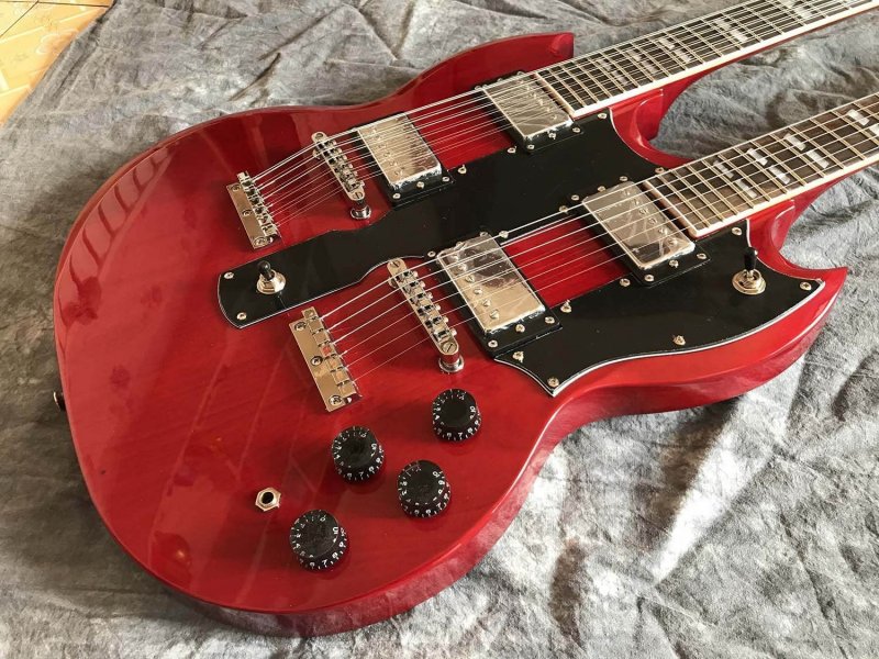 6 String 12 Strings Electric Guitar Double Neck Guitar JP Eds