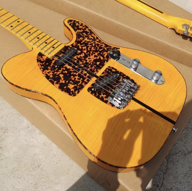 Prince HS Anderson Hohner Madcat Mad Cat Amber Yellow Flame Maple