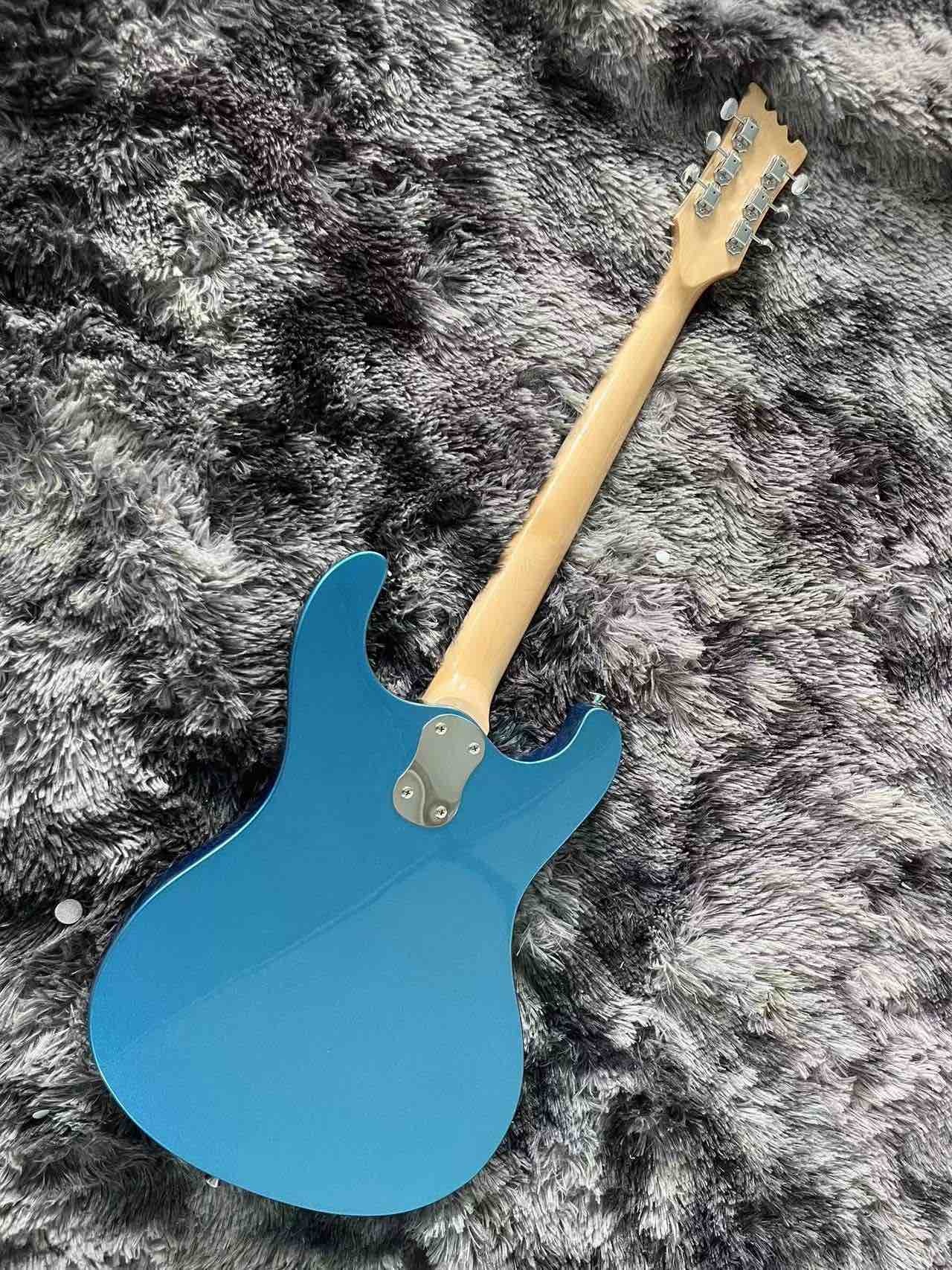 Custom Metallic Blue Color Johnny Ramone Mosrite Venture Electric Guitar