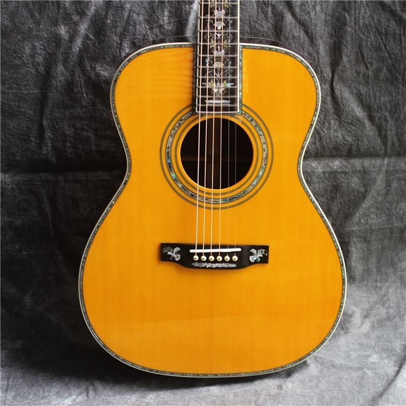 Custom AAAAA All Solid Wood OM45 Full Solid Wood Customized Acoustic Guitar