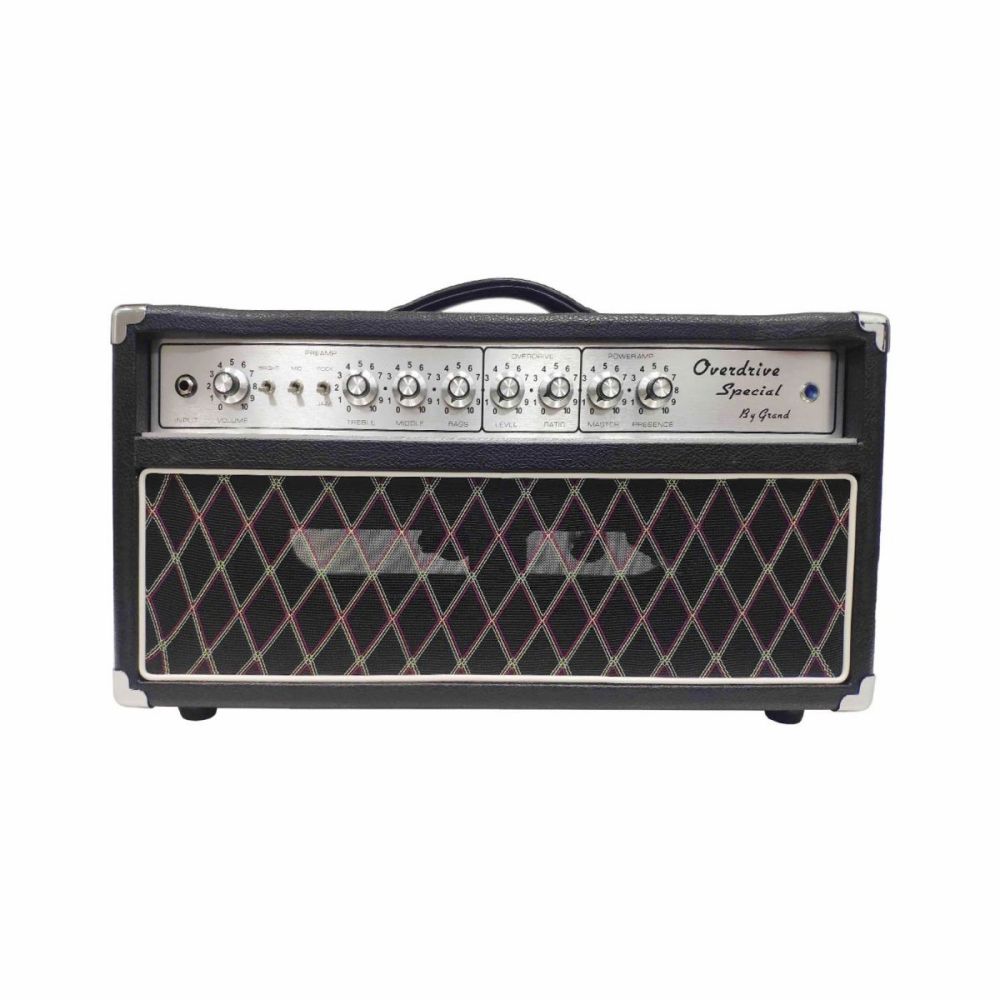 Custom Dumble ODS Overdrive Special Head 30W in Black Color with Silver Faceplate Grand Amp Speaker Cabinet Accept Amp OEM