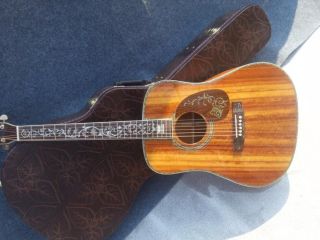 All KOA Wood Acoustic Guitar