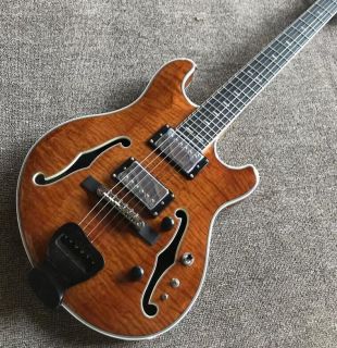 F hole electric guitar