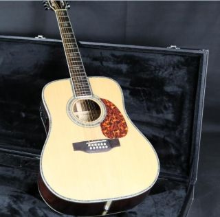 Top Quality Solid Spruce Top Rosewood Back & Sides Classic Acoustic 12 Strings D45 Guitar