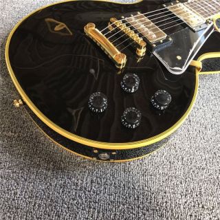 LP Guitar with Yellow Binding