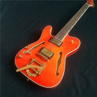 One Piece Wood Body Electric Guitar