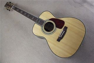 Custom 41'' 20 Frets Rounded Corner 045 Acoustic Guitar with Solid Top Colorful Pearl Binding