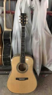 Flamed All Solid Abalone Acoustic Guitar