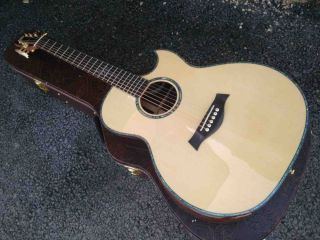AAAA All Solid Single Cutaway 916 Acoustic Electric Guitar