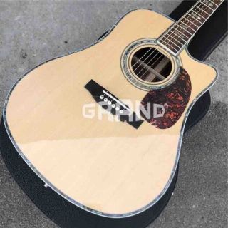 Solid Spruce Top D45c Cutaway Electric Acoustic Guitar