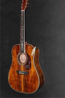 AAAA All Solid Koa Wood Dreadnought Body D-45ak Acoustic Electric Guitar