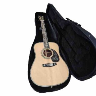 Handcraft Deluxe Abalone Inlay Solid Cocobolo Acoustic Guitar with Hardcase Customize Logo Available