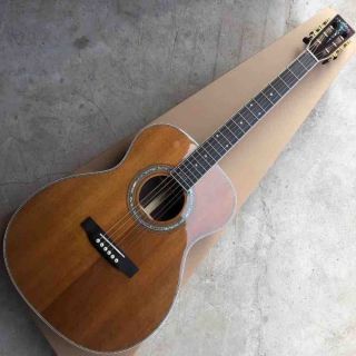 Solid Spruce Top Real Abalone Binding Om42s Style Acoustic Electric Guitar