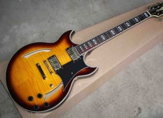 Custom ES Tobacco Burst Semi Hollow LP Johnny A Guitar