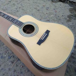 All solid wood acoustic Guitar,Ebony fingerboard 41 inch D style solid Guitar acoustic