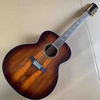 Grand K55H 12 Strings JUMBO KOA Wood Acoustic Guitar with Fishman Electronic