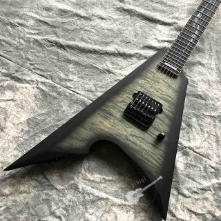 Custom 7 String Flame Cover Flame Neck Maple Binding Fingerboard Edge Side Light Point Electric Guitar