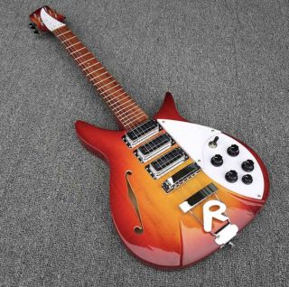 Cherry Red Body With F Hole Ricken 325 Electric Guitar Backer 34 Inches