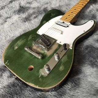 Chinese High Quality Custom Vintage Tpp Francis Rossi Status Quo Electric Guitar in Green
