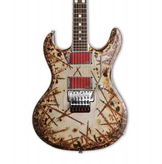 Grand E-II Burnt Signature Style Hand Painting Electric Guitar