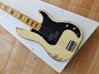 2022 High Quality 4 Strings P Bass Aged Electric Bass
