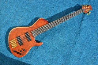 Custom Active Pickup 5 Strings Body Through Neck Electric Bass