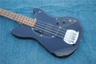 Custom 4 strings Electric Bass Guitar Jazz in Black Color Rosewood Fretboard Chrome Hardware.