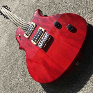 Custom Irregular Shape 6 Strings Neck Through Body Electric Guitar