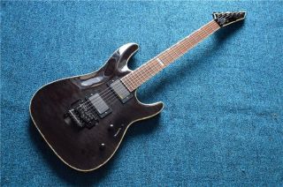 Custom Flame Maple Top Electric Guitar Tremolo system bridge in Brown