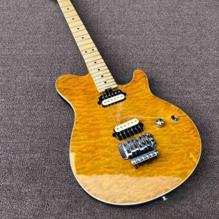 Custom Quilted Maple Top Floyd 6 Strings Electric Guitar