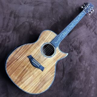 Custom 2021 New Style GPS14 with Angle Cut Corners Real abalone Inlay KOA Wood Acoustic Guitar