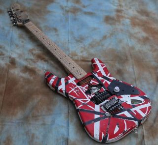 Custom Eddie Van Halen TRIBUTE Electric Guitar Frankenstein Frankenstrat Style Relic Type