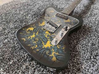 Custom Water Transfer Printing Veneer Rosewood Fingerboard Electric Guitar