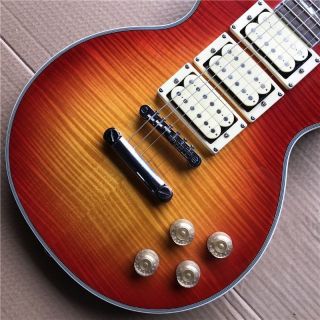 Custom Flamed Maple Top LP Cherry Burst Electric Guitar