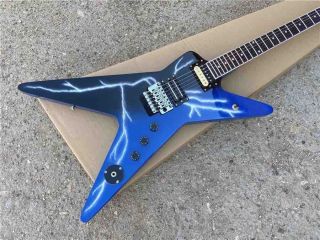 Custom Double Rocker Bridge Lightning Special-Shaped Electric Guitar