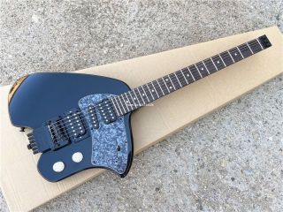 Customized Version Headless 6 Strings Electric Guitar in Black