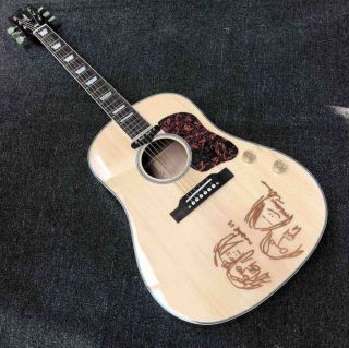 Custom Grand 70th Anniversary John Lennon Museum Model J160E Acoustic Guitar