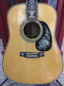 Custom MT Solid Adirondack Top AAAAA All Solid Brazil Cocobolo India Rosewood Back Side Vintage D Dreadnought D100A Acoustic Guitar Deluxe Full Abalone Professional Acoustic Guitar
